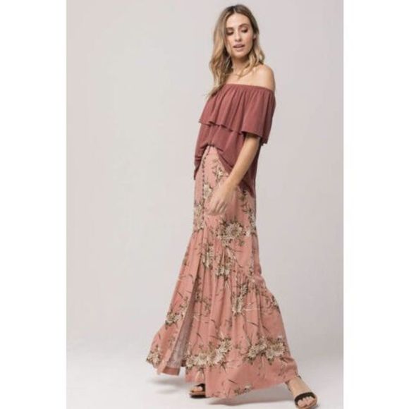 Nordstrom LIRA Natalia Maxi Skirt Asymmetrical Maxi Skirt Women’s Size Small - Picture 2 of 8